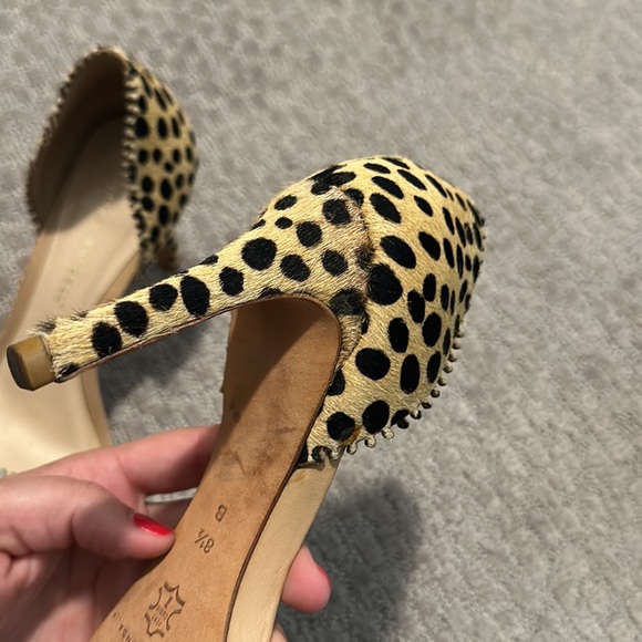 Loeffler Randall Mint Leora Leopard Print Heels - Picture 7 of 10